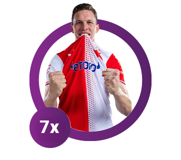 Sedm originálních dresů SK Slavia Praha